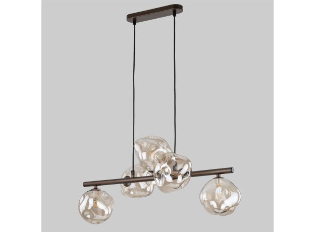 Подвесной светильник со стеклянными плафонами 11026 Lava Brown