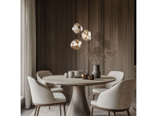 Подвесной светильник со стеклянными плафонами 11036 Lava Brown