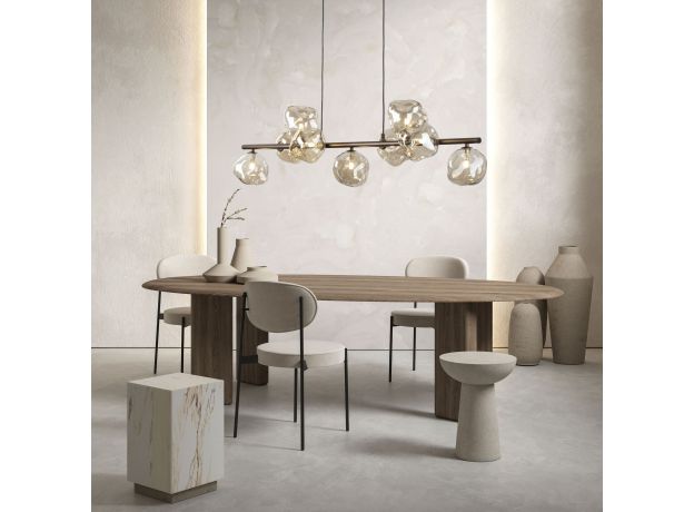 Подвесной светильник со стеклянными плафонами 11037 Lava Brown