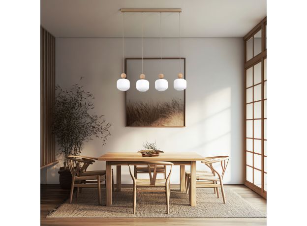 Подвесной светильник со стеклянными плафонами 11051 Ballo