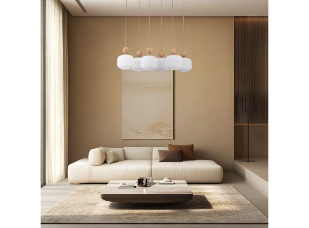 Подвесной светильник со стеклянными плафонами 11052 Ballo