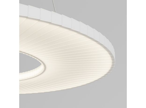 Подвесной светодиодный светильник с абажуром из ткани 101001 LED белый