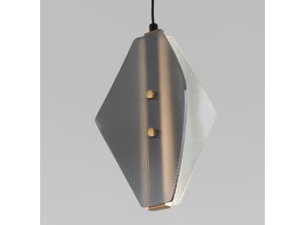 Подвесной светодиодный светильник со стеклянным плафоном 304054 LED латунь