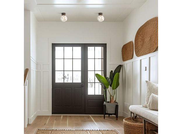 Потолочный светильник со стеклянным плафоном 11034 Lava Brown