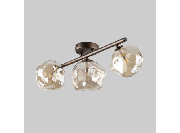 Потолочный светильник со стеклянными плафонами 11035 Lava Brown