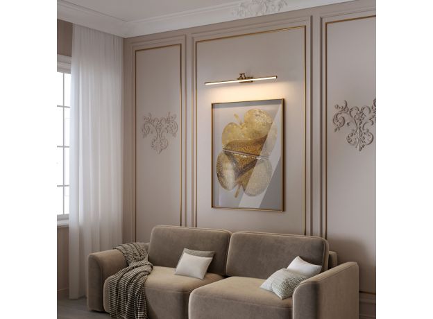 Светильник настенный светодиодный Monza бронза/латунь 40156/LED