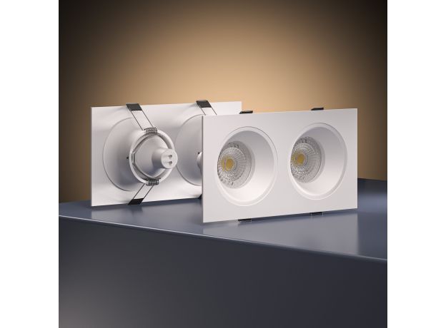 Светильник встраиваемый GU10 белый 15700/02