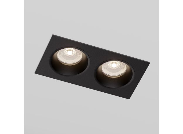 Светильник встраиваемый GU10 черный 15700/02