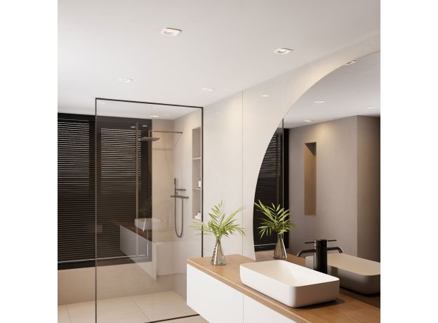 Светильник встраиваемый светодиодный Tetro 10W 4000K белый IP44 15276/LED