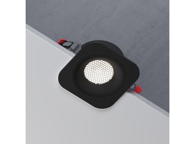 Светильник встраиваемый светодиодный Tetro 10W 4000K черный IP44 15276/LED