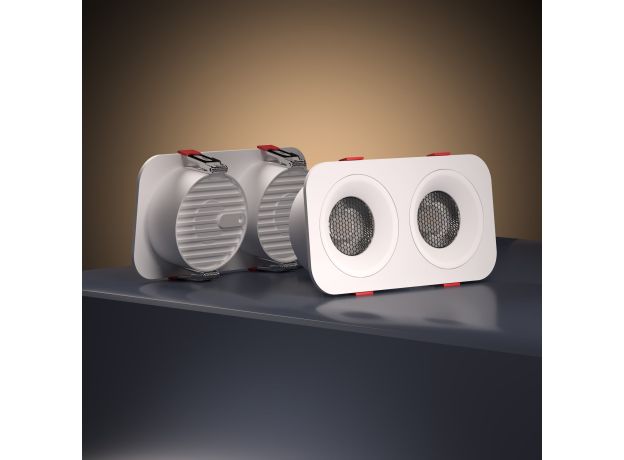 Светильник встраиваемый светодиодный Tetro 20W 3000K белый IP44 15277/LED