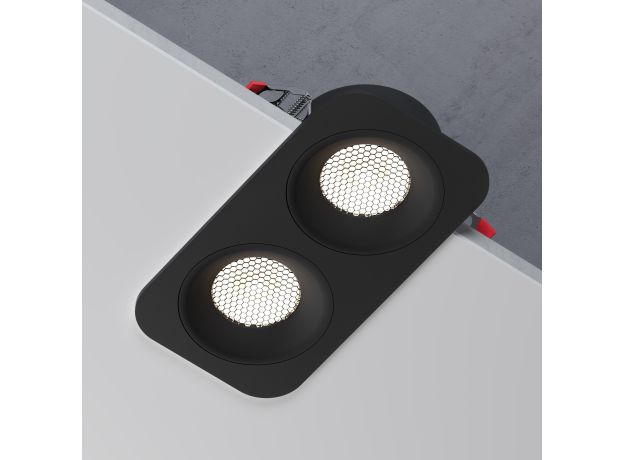 Светильник встраиваемый светодиодный Tetro 20W 4000K черный IP44 15277/LED