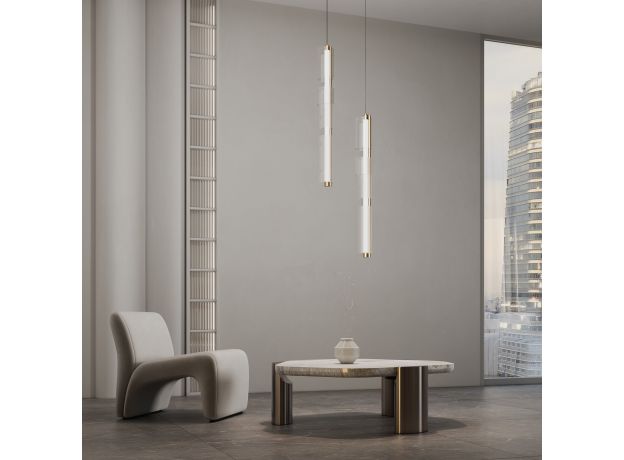 Светодиодный подвесной светильник с регулировкой цветовой температуры 2700/3000/4200 К 304071 LED латунь