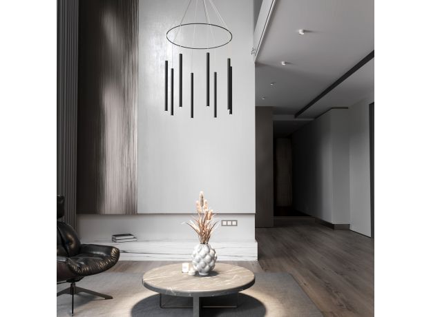 Светодиодный подвесной светильник с регулировкой высоты 301101 LED черный