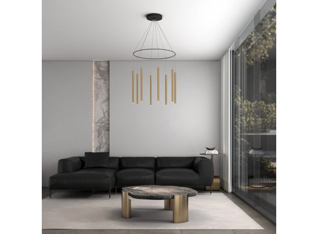 Светодиодный подвесной светильник в цвете латунь 301101 LED латунь