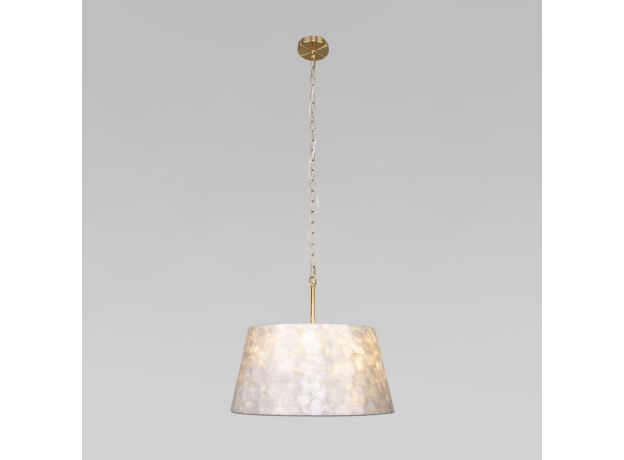 Умная люстра с перламутром 101013/5 латунь/перламутр