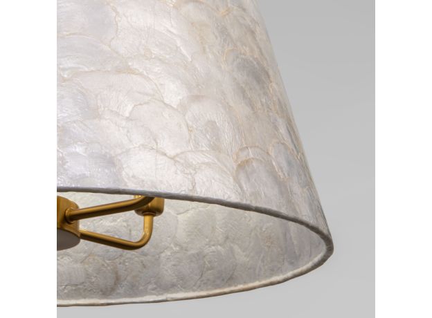 Умная люстра с перламутром 101013/5 латунь/перламутр