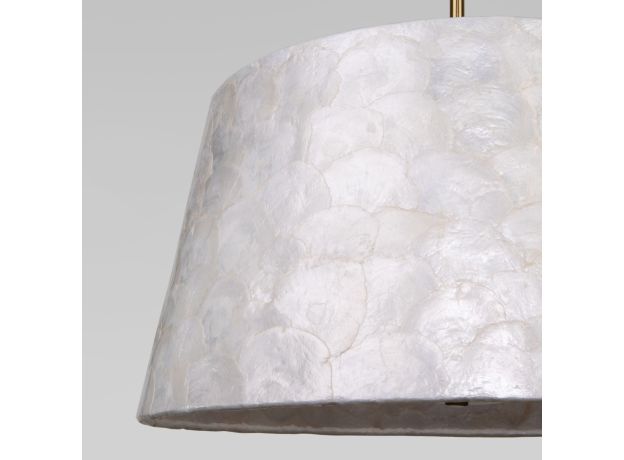 Умная люстра с перламутром 101013/5 латунь/перламутр