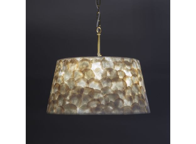 Умная люстра с перламутром 101013/5 латунь/перламутр