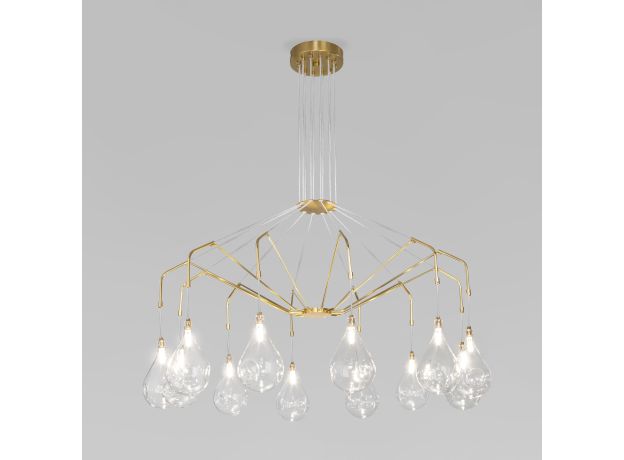 Умная подвесная люстра со стеклянными плафонами 201002/12