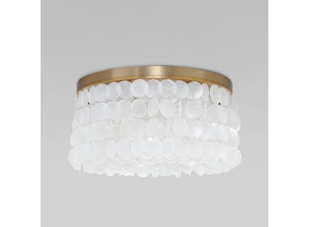 Умная потолочная люстра с перламутром 60084/5 латунь/перламутр Smart