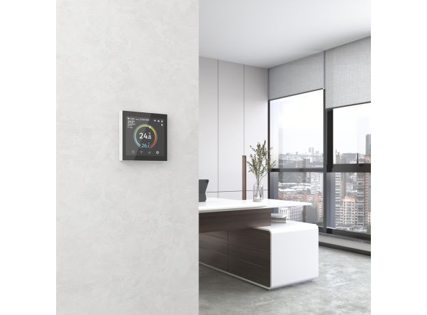 Умный сенсорный терморегулятор с LCD дисплеем белый W1851101