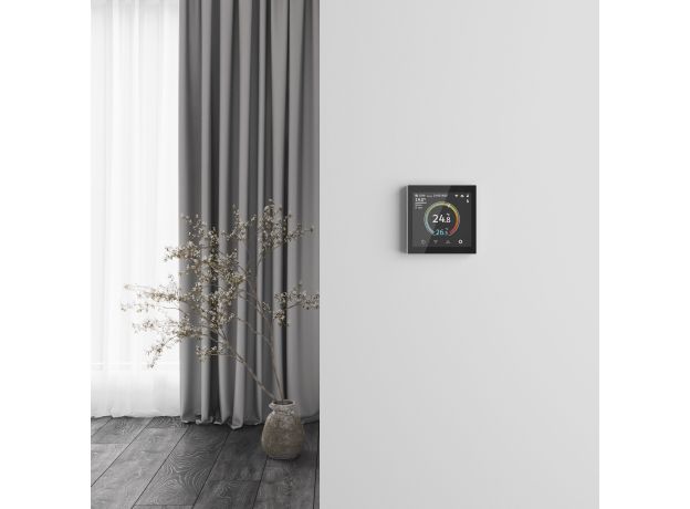 Умный сенсорный терморегулятор с LCD дисплеем белый W1851101