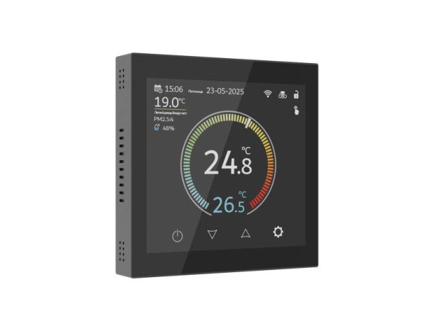 Умный сенсорный терморегулятор с LCD дисплеем черный W1851108