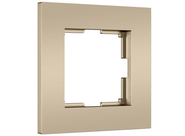 W0012911/ Рамка на 1 пост Slab (шампань софт) W0012911