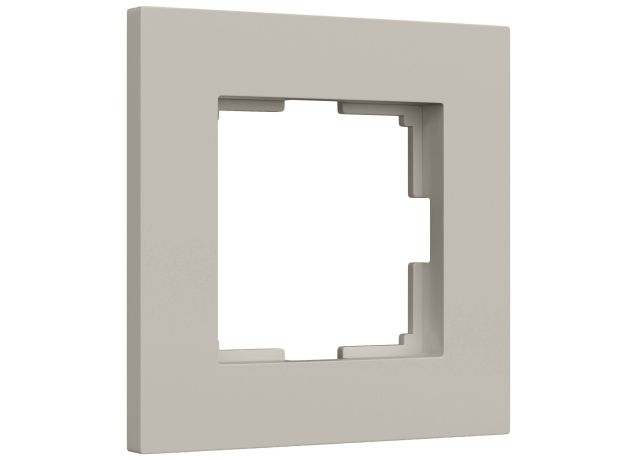 W0012917/ Рамка на 1 пост Slab (дымчатый софт) W0012917