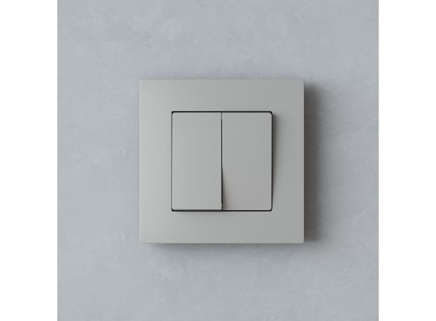 W0012917/ Рамка на 1 пост Slab (дымчатый софт) W0012917