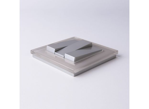 W1130006/ Выключатель трехклавишный (серебряный) W1130006