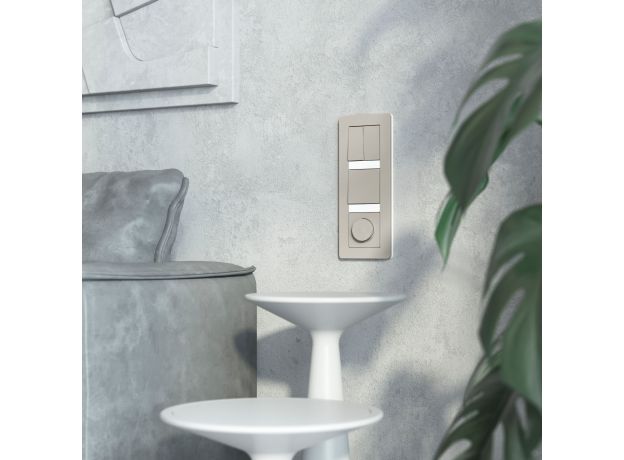 W1210004/ Выключатель одноклавишный (дымчатый) W1210004