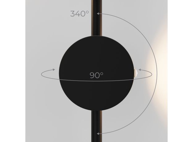 Cветильник настенный светодиодный Illume черный 3000K 40154/LED