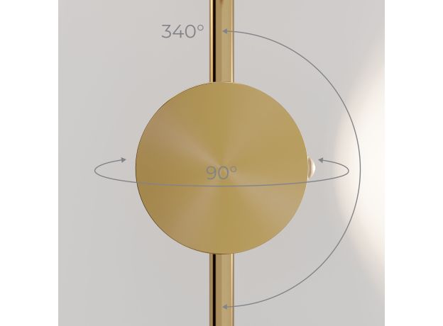 Cветильник настенный светодиодный Illume латунь 4000K 40154/LED