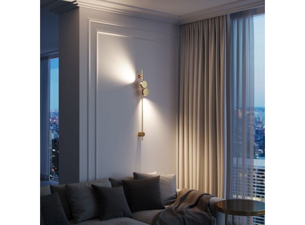 Cветильник настенный светодиодный Illume латунь 4000K 40154/LED