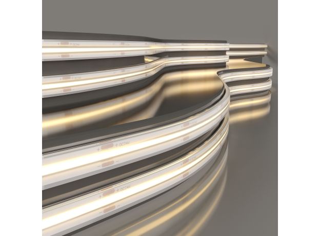 Лента светодиодная 480Led 14W IP68 3300K теплый белый, 5м COB 24V 480Led 14W IP68