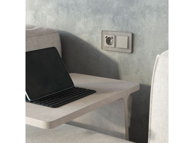 Накладка для розетки USB (дымчатый) W1279504