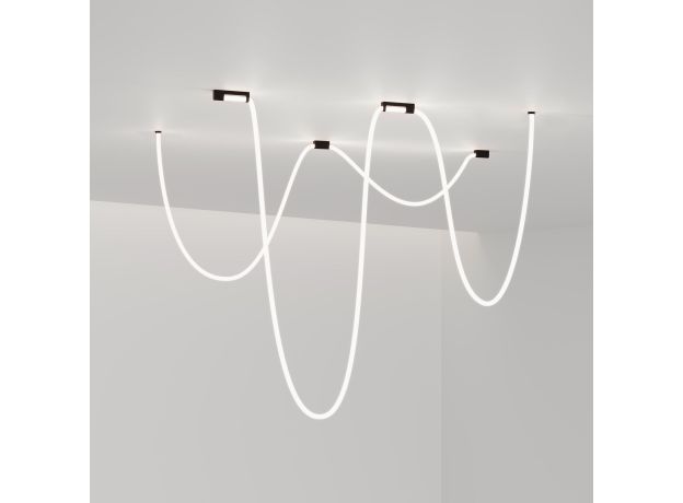 Накладные крепления для круглого гибкого неона Full light черный FL 28100