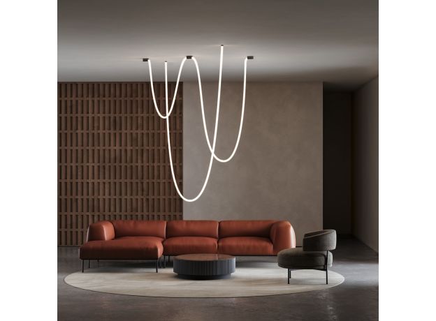 Накладные крепления для круглого гибкого неона Full light черный FL 28100