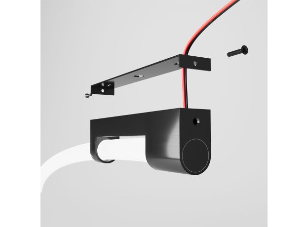 Накладные крепления для круглого гибкого неона Full light черный FL 28160