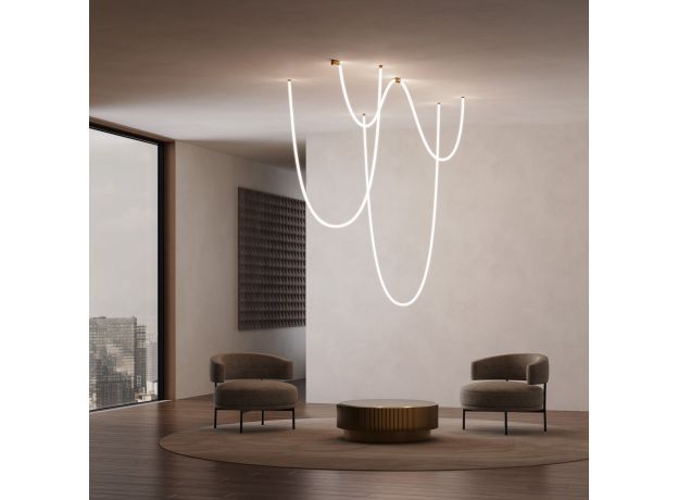 Накладные крепления для круглого гибкого неона Full light латунь FL 28101