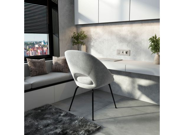 Перекрестный выключатель двухклавишный (дымчатый) W1223004