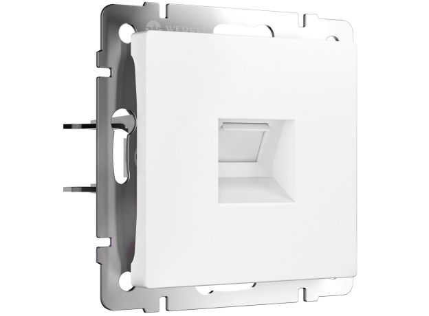 Розетка Ethernet RJ-45 cat. 6A экранированная (белый матовый) W5120001