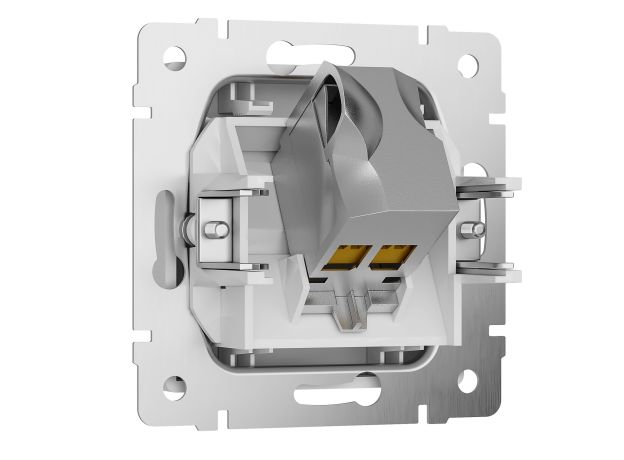 Розетка Ethernet RJ-45 cat. 6A экранированная (белый матовый) W5120001
