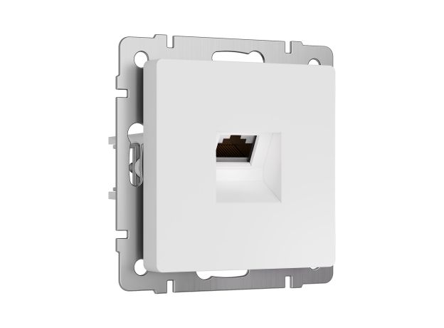 Розетка Ethernet RJ-45 cat. 6A экранированная (белый матовый) W5120001