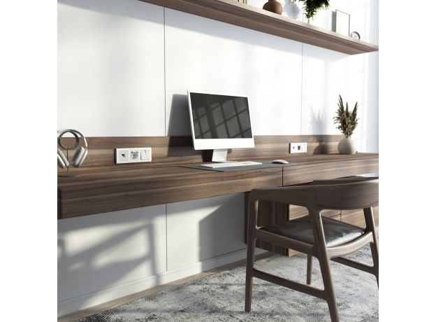 Розетка Ethernet RJ-45 cat. 6A экранированная (белый) W5120101