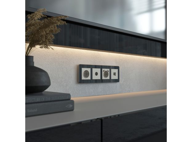 Розетка Ethernet RJ-45 (дымчатый) W1281004