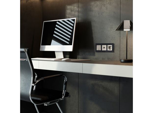 Розетка Ethernet RJ-45 (дымчатый) W1281004