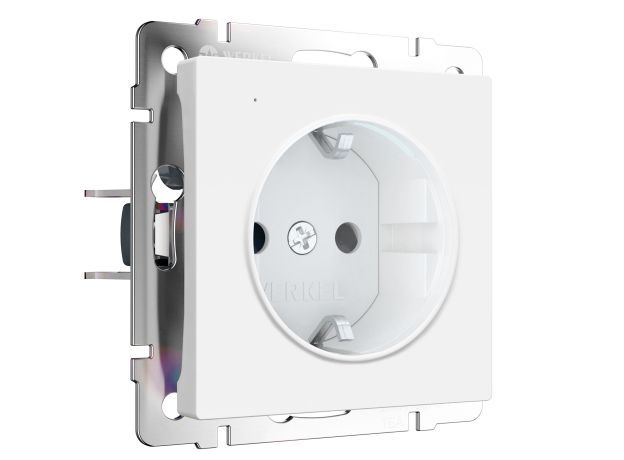 Розетка с подсветкой W (белый матовый) W1171461